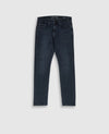 Weston Straight Leg Italian Denim - Blue Black