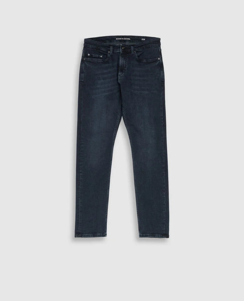 Weston Straight Leg Italian Denim - Blue Black