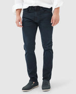 Weston Straight Leg Italian Denim - Blue Black