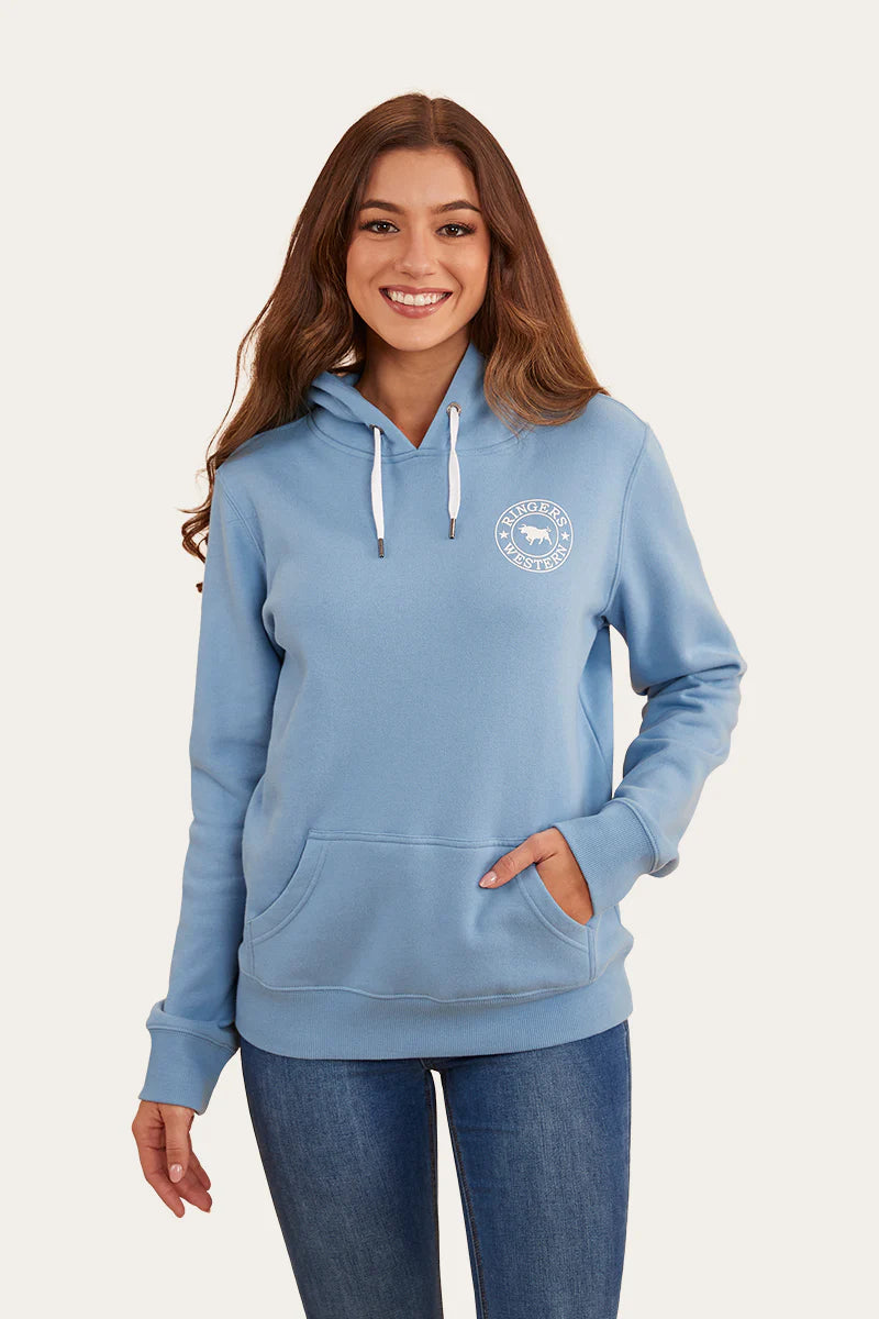 Signature Bull Womens Hoodie - Dusk/White