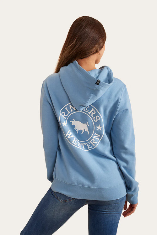 Signature Bull Womens Hoodie - Dusk/White