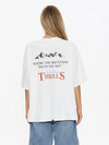 Touch The Sky Oversized Tee - Dirty White