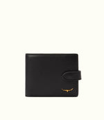 Wallet with Pocket & Tab - Black