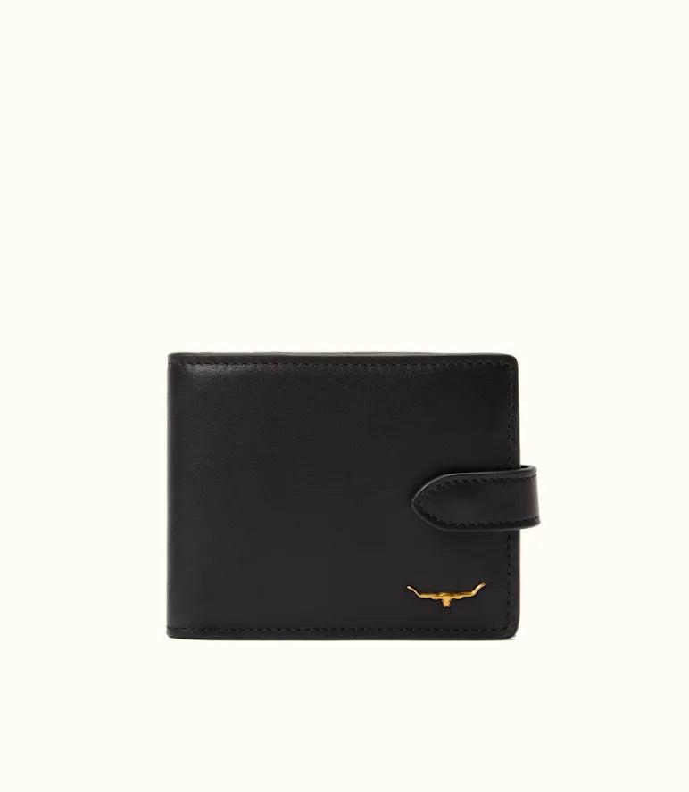 Wallet with Pocket & Tab - Black