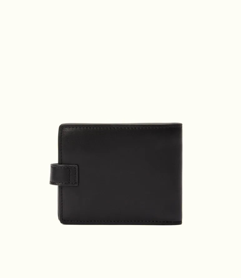 Wallet with Pocket & Tab - Black