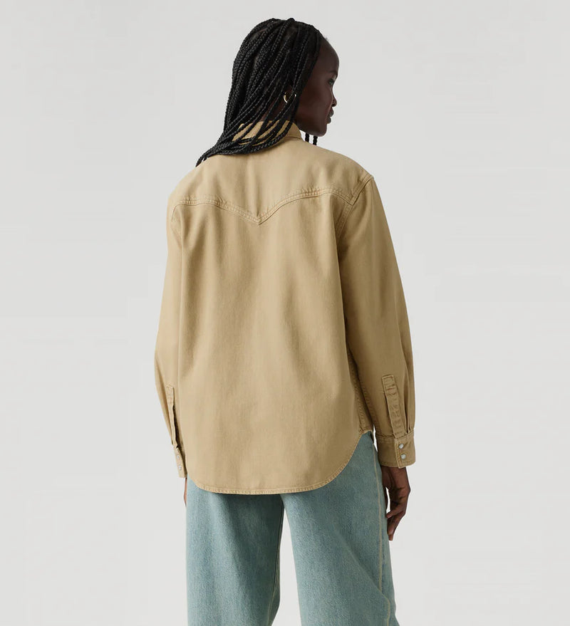 Teodora Western Shirt - Dusty Travertine