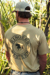Signature Bull Loose Fit Tee - Pale Olive/Military
