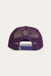 Tara Ponytail Trucker Cap - Off White/Lavender