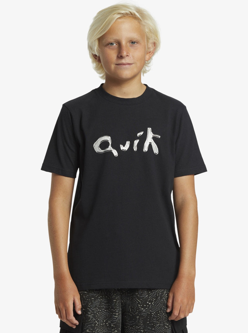 Boys Quik Liquid SS Tee - Black