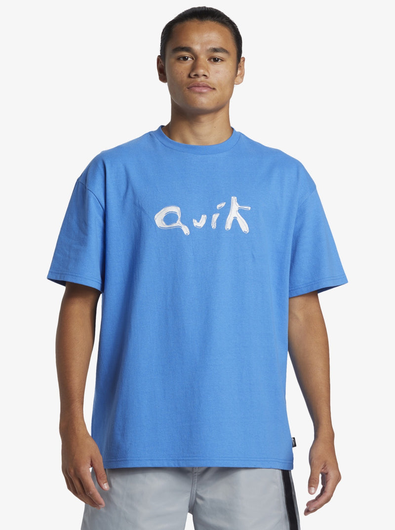 Mens Quik Liquid SS Tee - Nebulas Blue