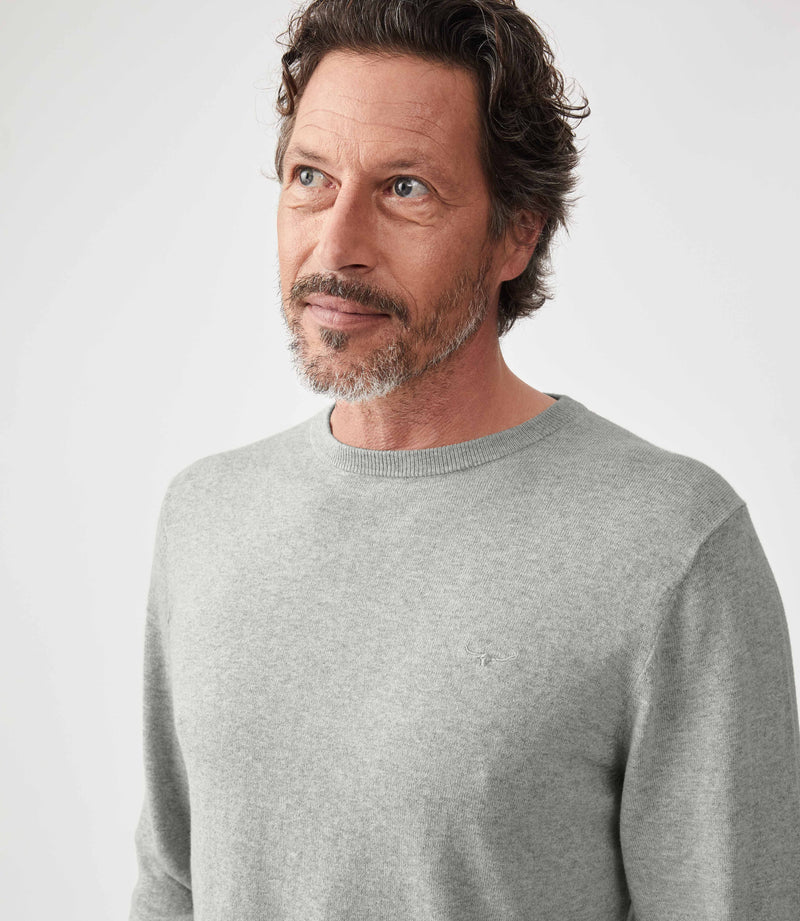 Howe Cotton Sweater - Steel Grey