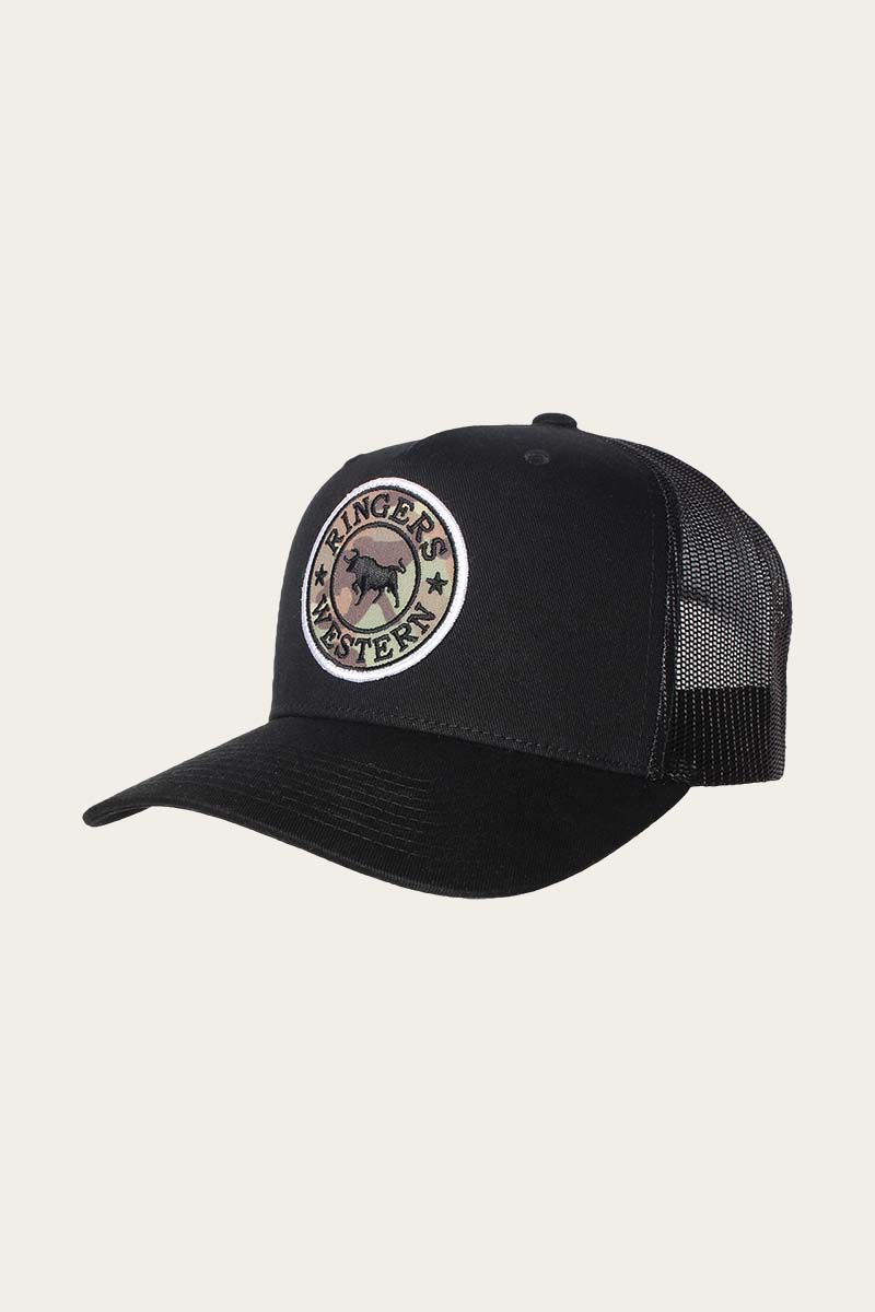Signature Bull Trucker - Black/Camo