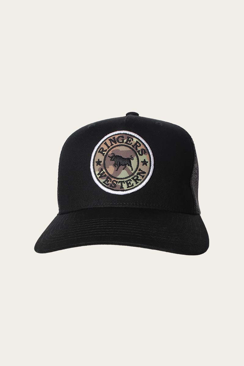 Signature Bull Trucker - Black/Camo