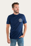 Signature Bull Classic Tee - Navy/White