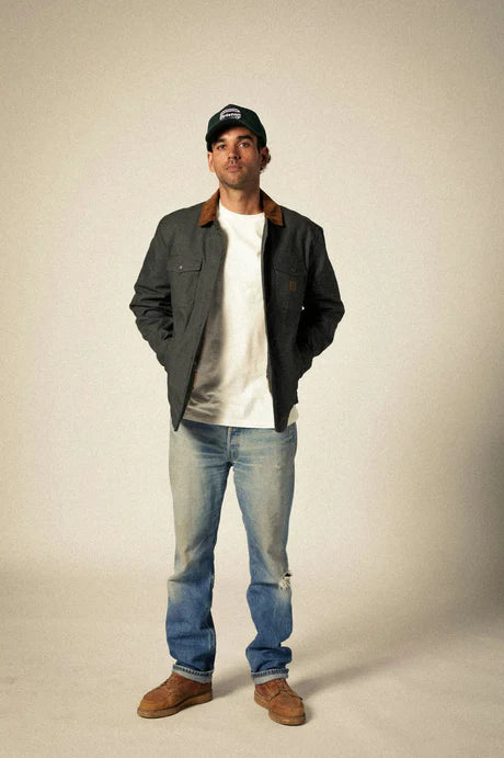 Durham Waxed Canvas Jacket - Washed Black