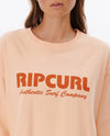 Surf Spray Heritage Tee - Peach