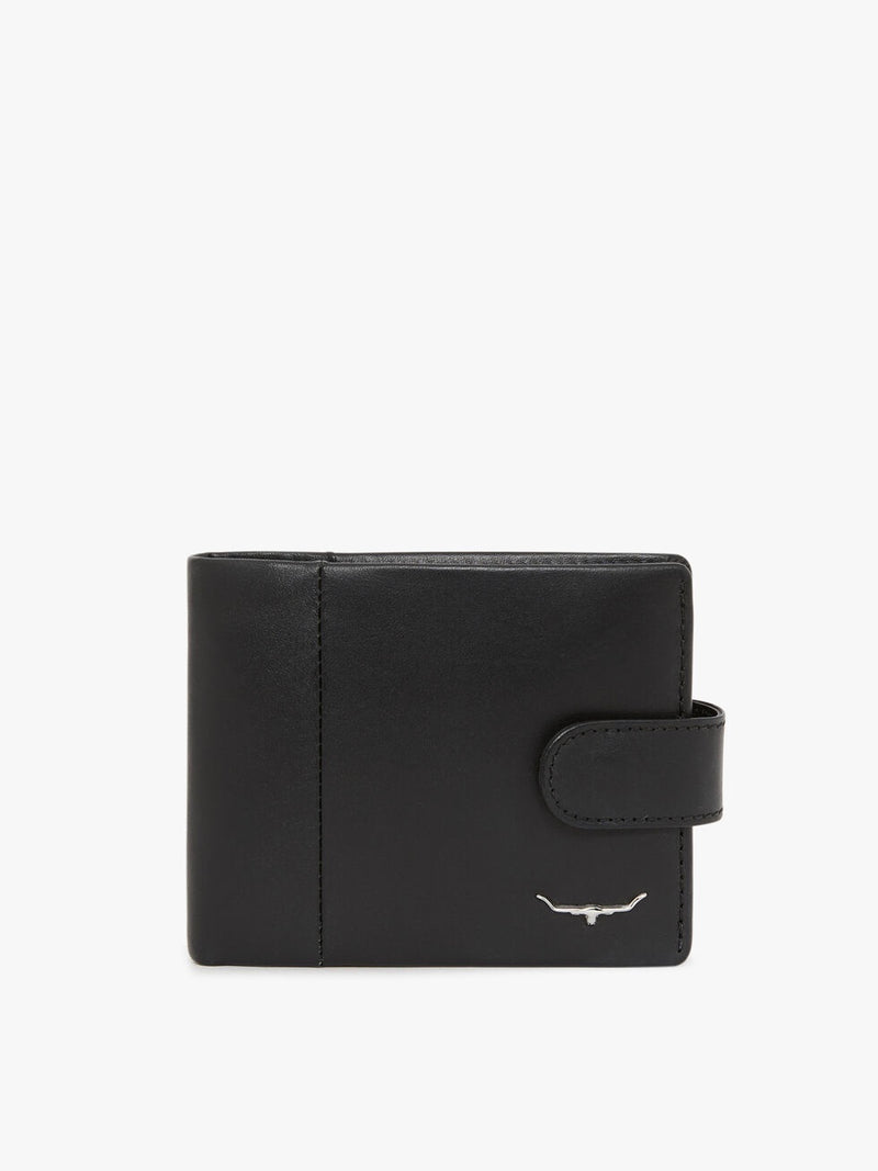 Wallet with coin pkt and tab - Black