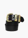 Solid Hide Belt - Gold/Black