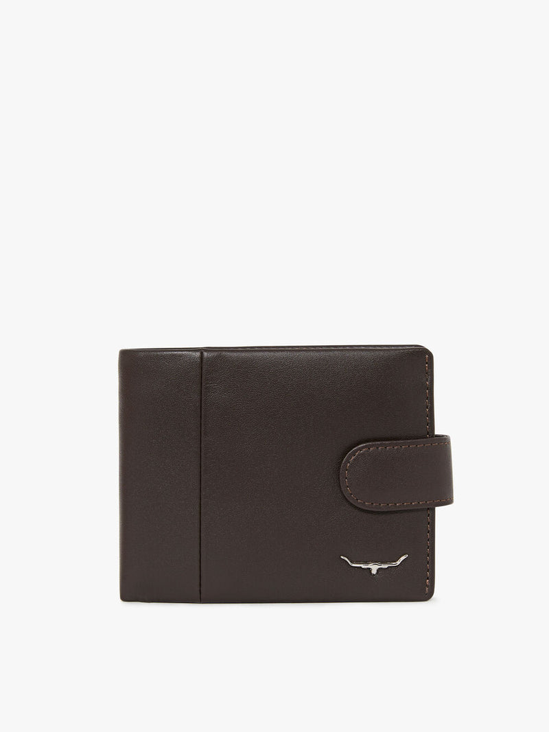 Wallet with coin pkt and tab - Brown
