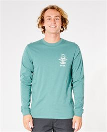 Search Icon L/S Tee - Muted Green