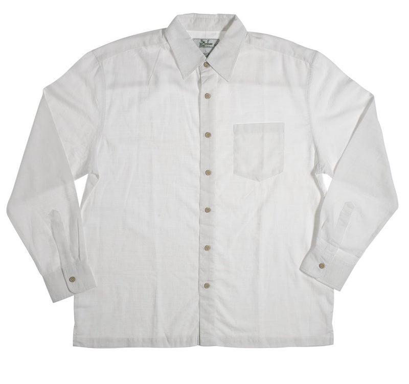Long Sleeve Bamboo Shirt - White
