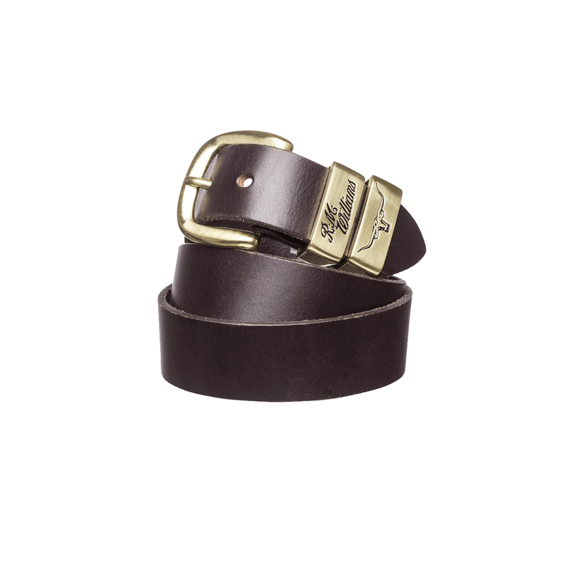 Solid Hide Belt - Gold/Chestnut