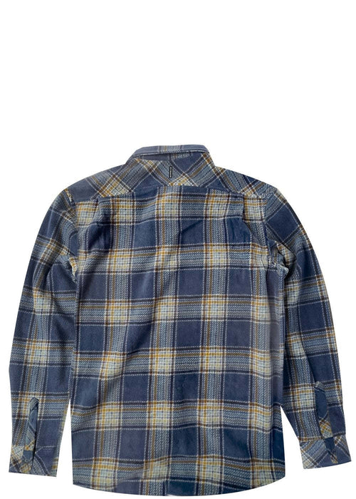 Eco-Zy Boys LS Polar Flannel - Dark Denim