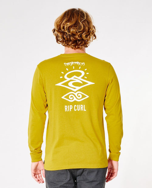 Search Icon L/S Tee - Vintage Yellow
