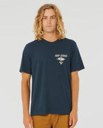 Fade Out Icon Tee - Dark Navy