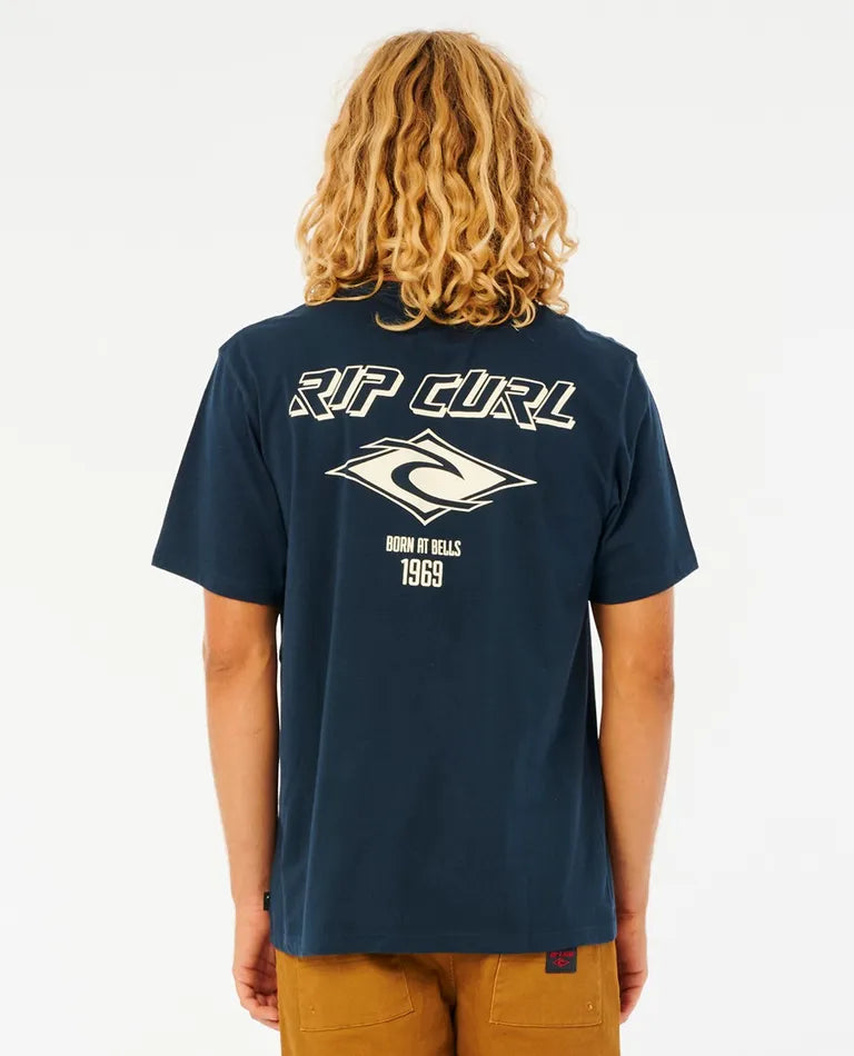 Fade Out Icon Tee - Dark Navy