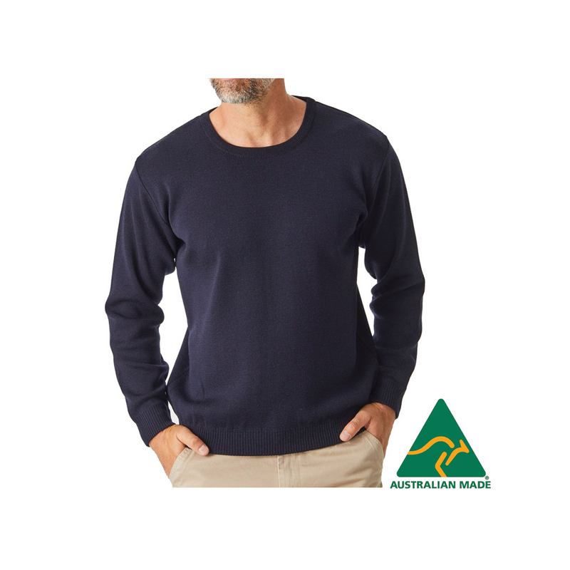 Merino Crew Sweater - Navy