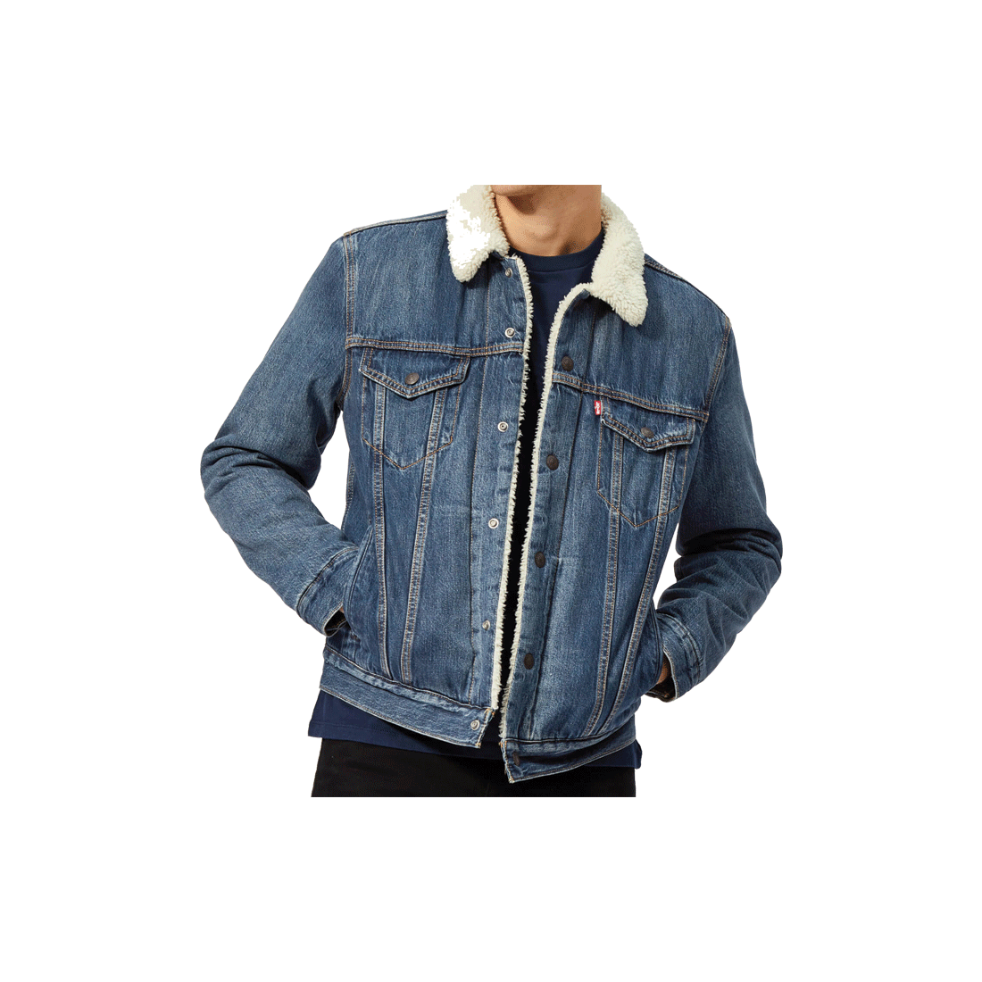 Mayze sherpa trucker levis online